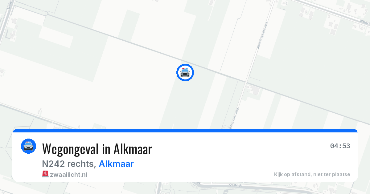 Wegongeval in Alkmaar — 21 jun 2026