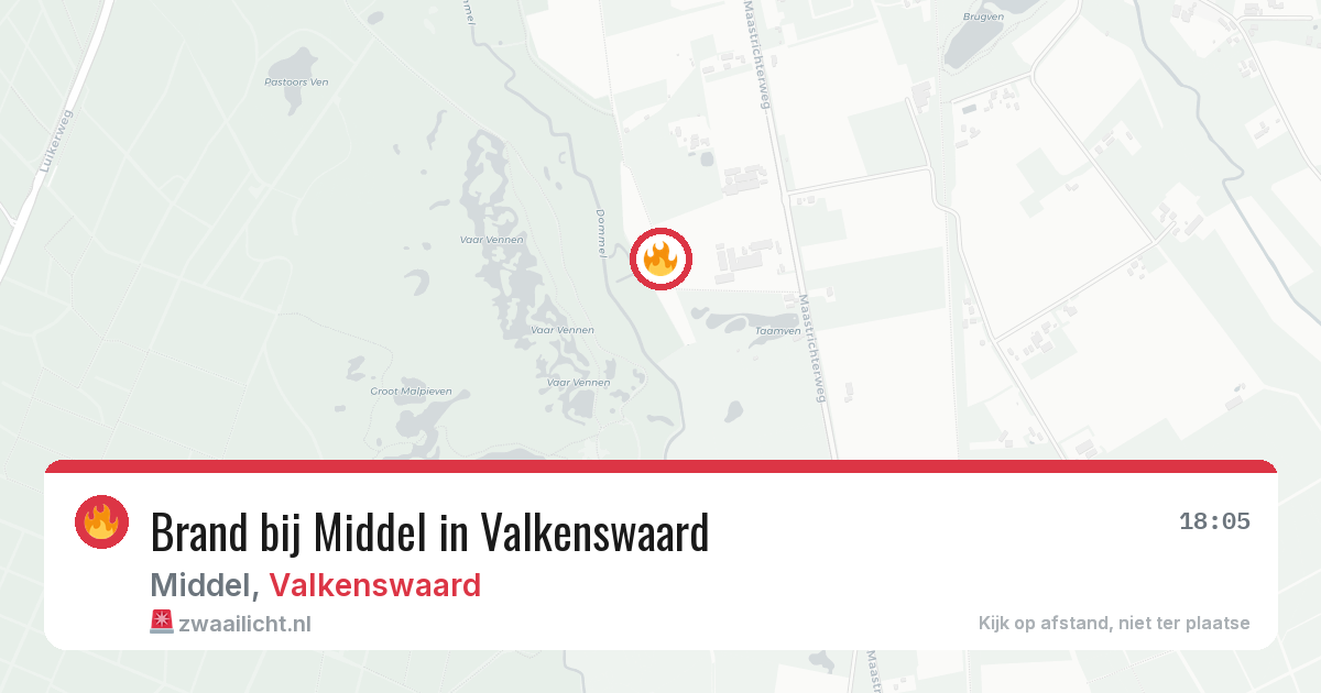 Brand bij Middel in Valkenswaard — 19 jun 2026