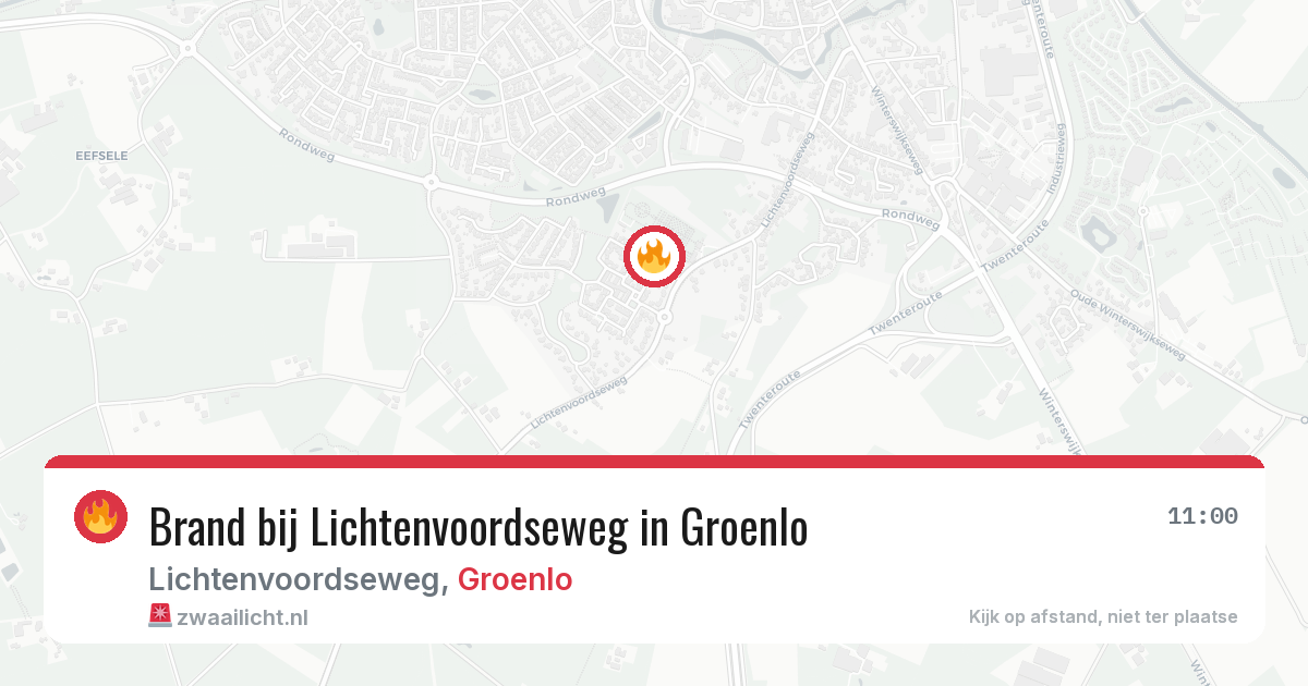 Brand bij Lichtenvoordseweg in Groenlo — 10 apr 2026