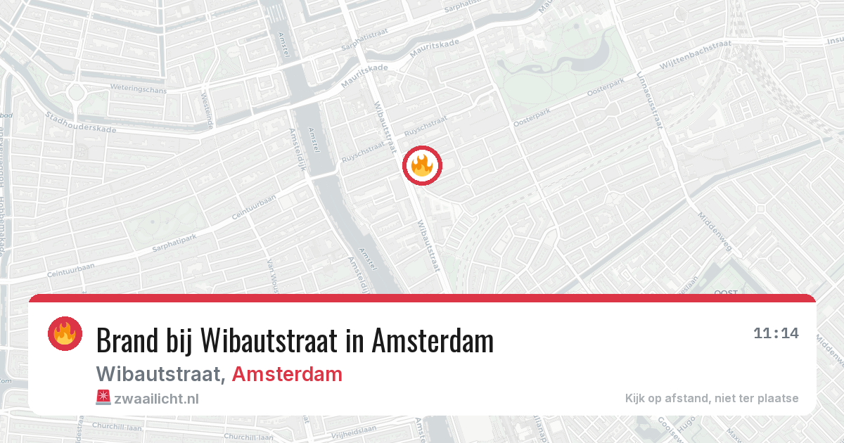 Brand bij Wibautstraat in Amsterdam — 27 jun 2026