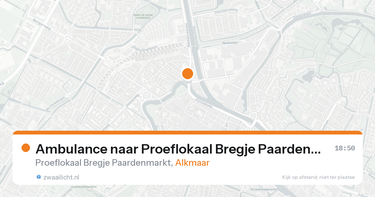 Ambulance naar Proeflokaal Bregje Paardenmarkt in Alkmaar — 30 jan 2026