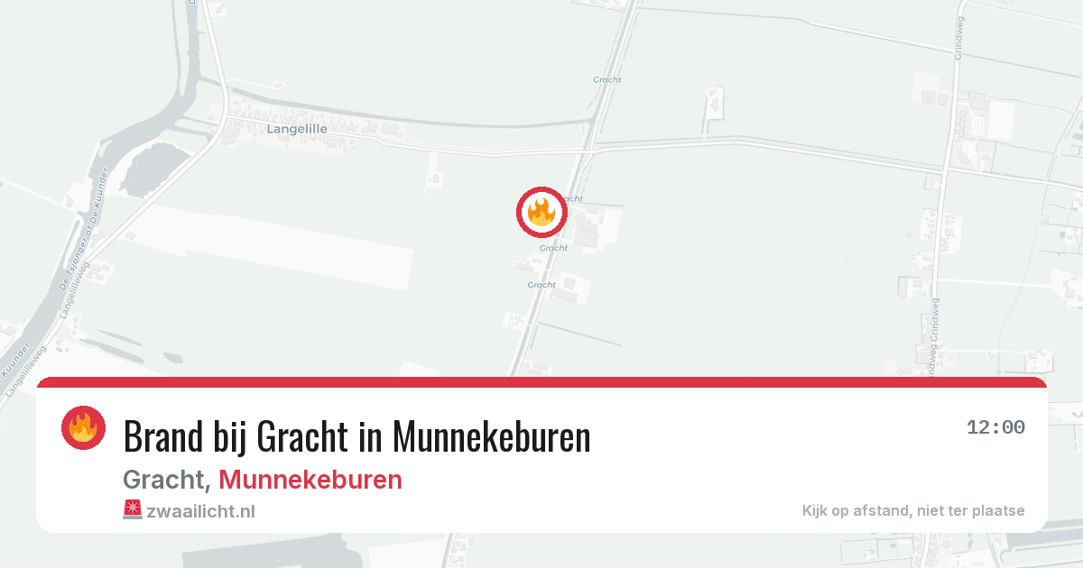 Brand bij Gracht in Munnekeburen — 23 apr 2026