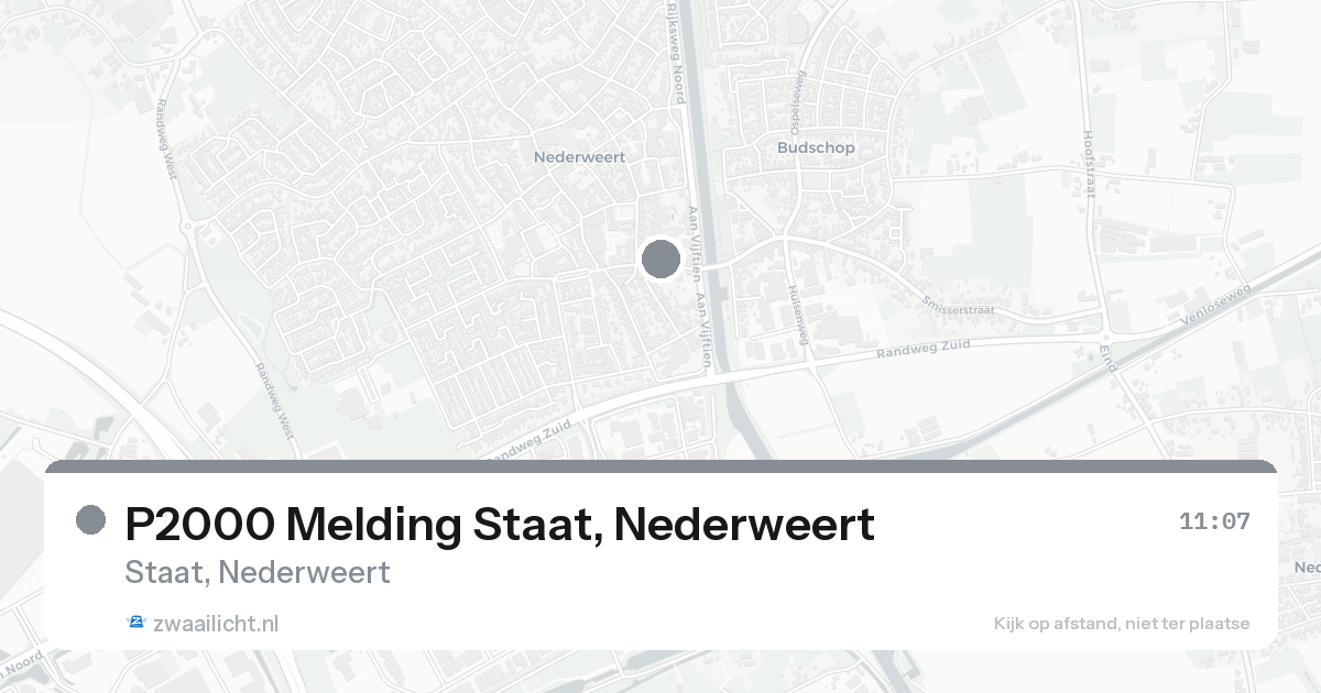 P2000 Melding Staat, Nederweert — 13 aug 2026