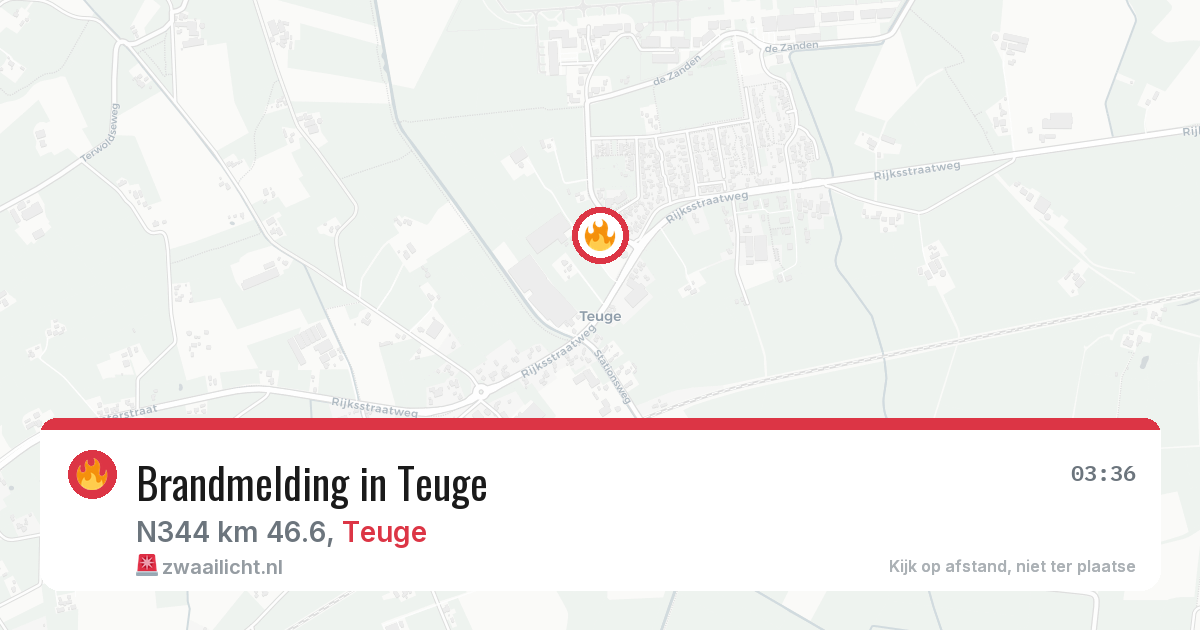 Brandmelding in Teuge — 28 jun 2026