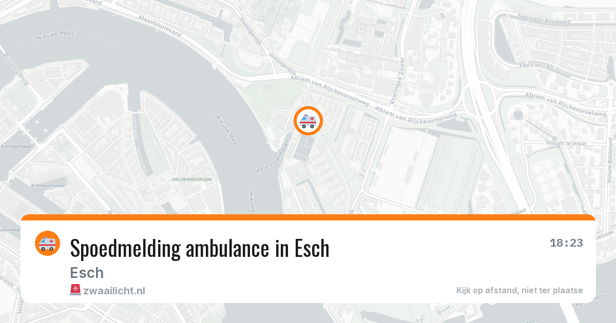 Spoedmelding ambulance in Esch — 26 mrt 2026