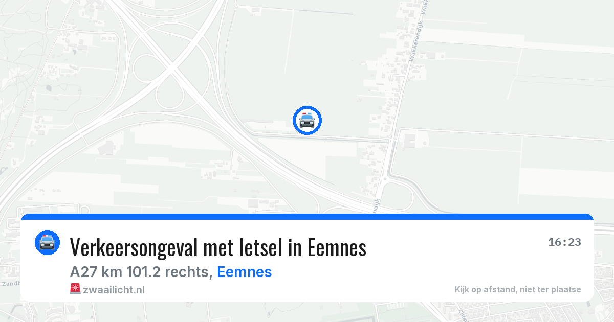 Verkeersongeval met letsel in Eemnes — 17 apr 2026