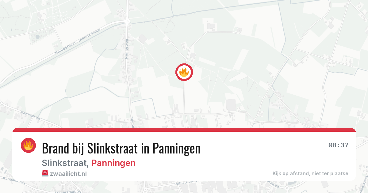 Brand bij Slinkstraat in Panningen — 23 jul 2026