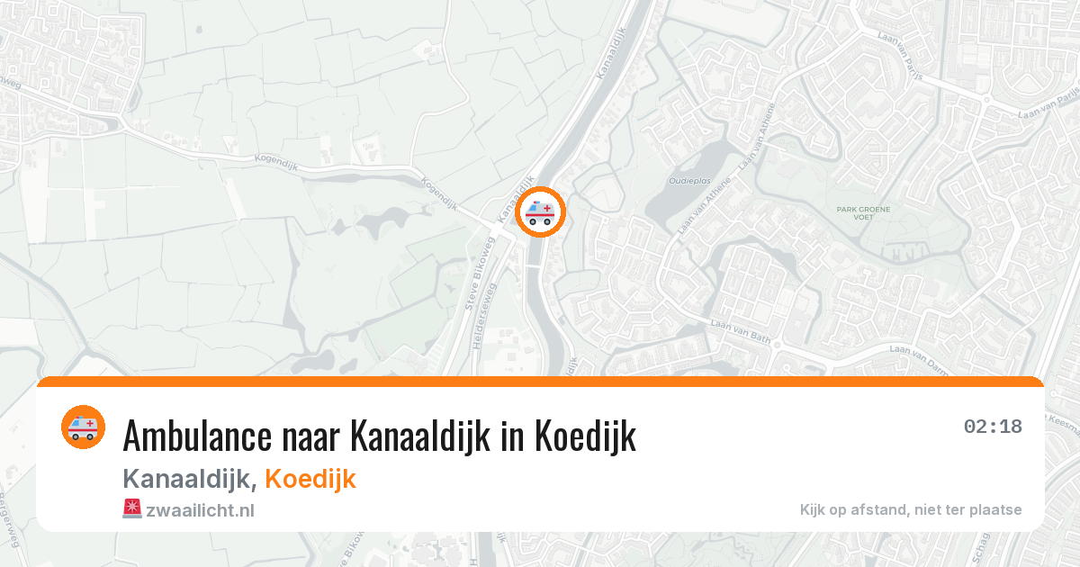 Ambulance naar Kanaaldijk in Koedijk — 27 mei 2026
