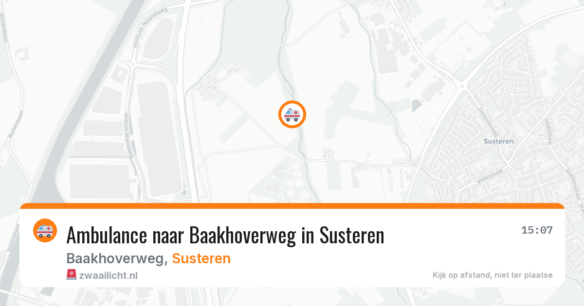 Ambulance naar Baakhoverweg in Susteren — 13 jun 2026