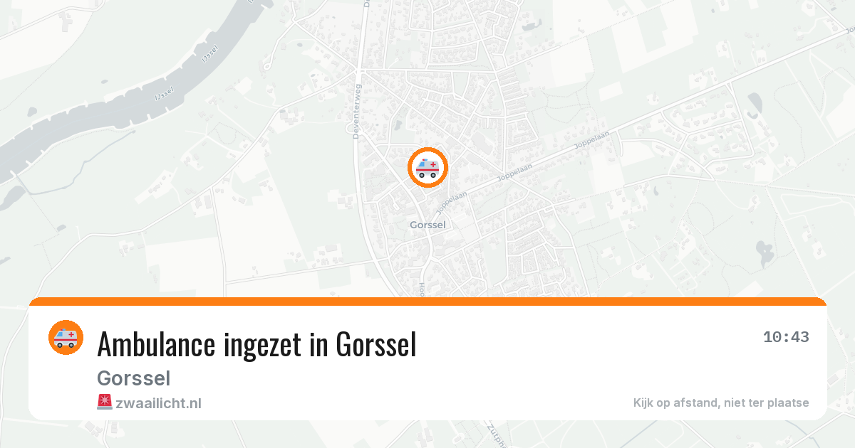 Ambulance ingezet in Gorssel — 7 apr 2026