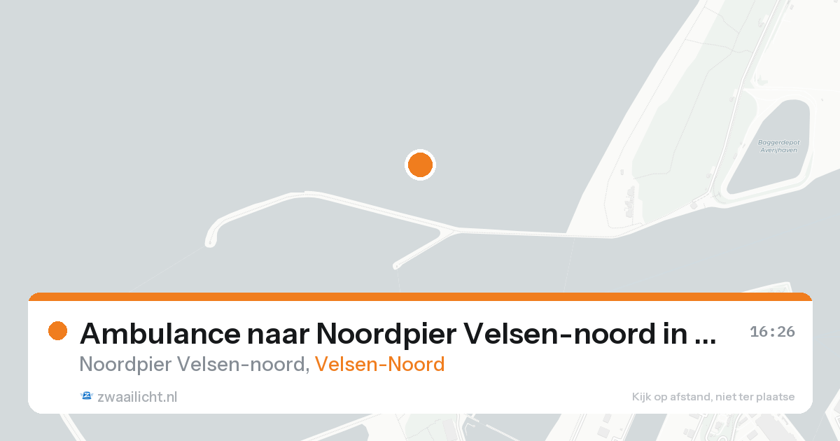 Ambulance naar Noordpier Velsen-noord in Velsen-Noord — 23 aug 2026