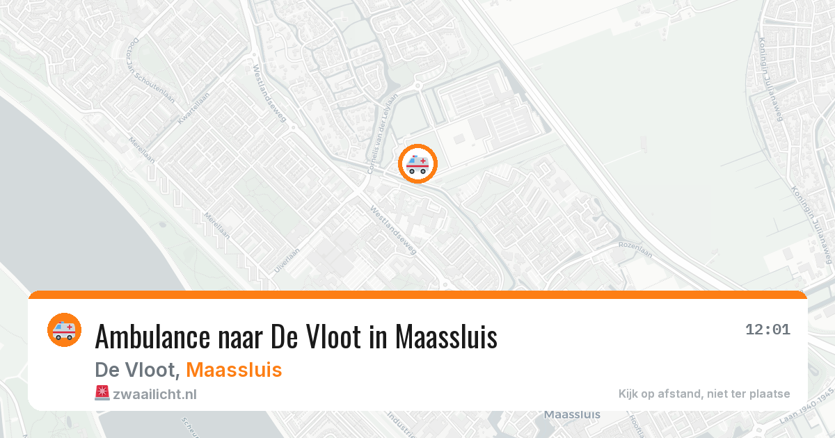 Ambulance naar De Vloot in Maassluis — 24 mrt 2026