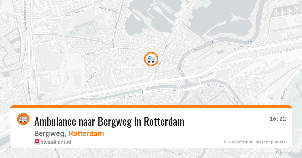 Ambulance naar Bergweg in Rotterdam — 29 jan 2026