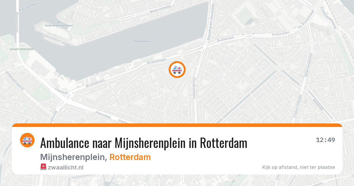 Ambulance naar Mijnsherenplein in Rotterdam — 6 apr 2026