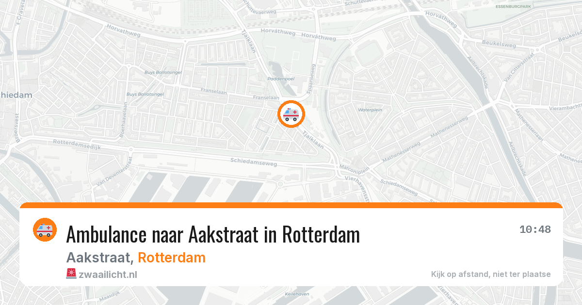 Ambulance naar Aakstraat in Rotterdam — 18 mei 2026