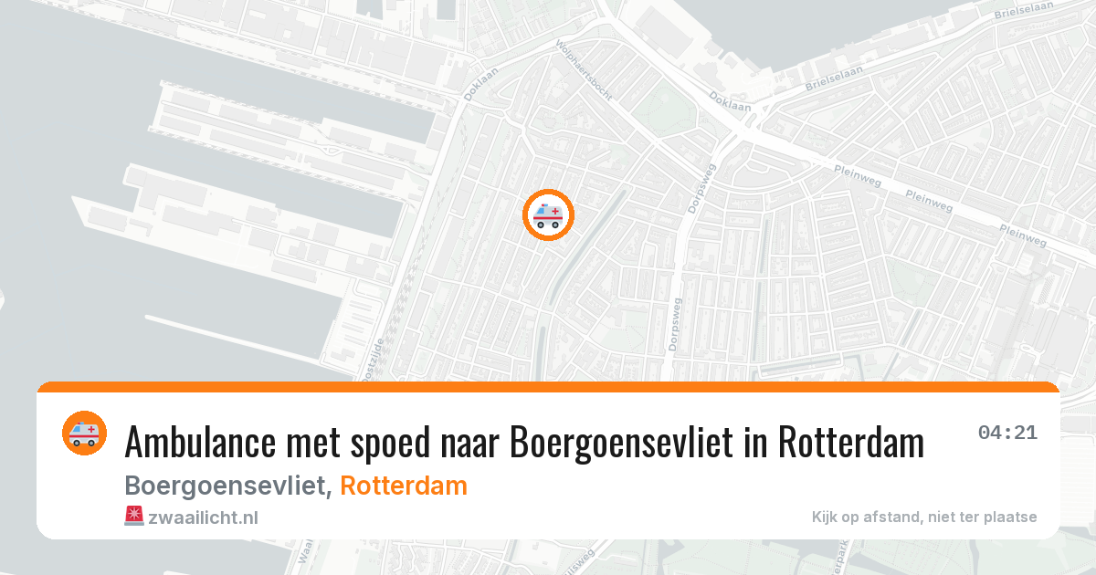 Ambulance met spoed naar Boergoensevliet in Rotterdam — 1 apr 2026