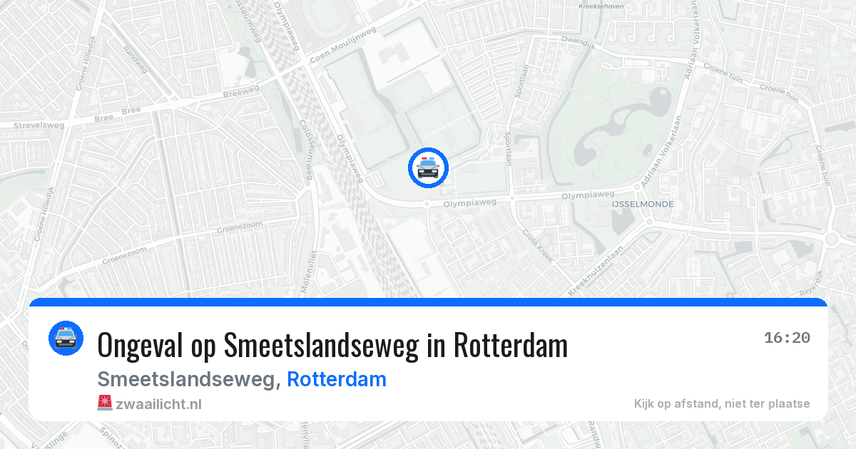 Ongeval op Smeetslandseweg in Rotterdam — 29 jun 2026