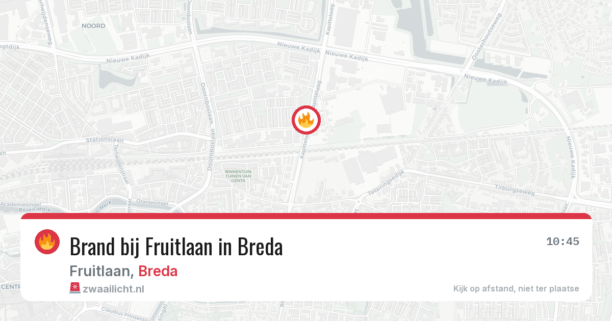 Brand bij Fruitlaan in Breda — 29 jan 2026