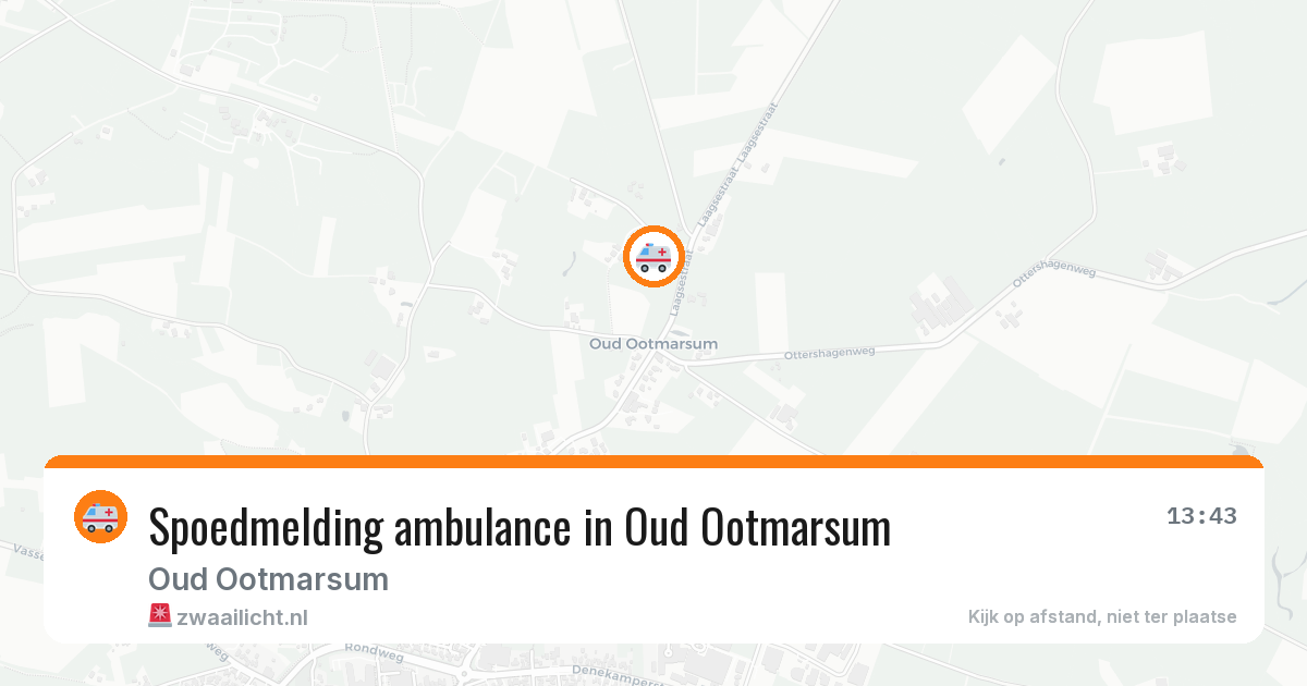 Spoedmelding ambulance in Oud Ootmarsum — 1 feb 2026