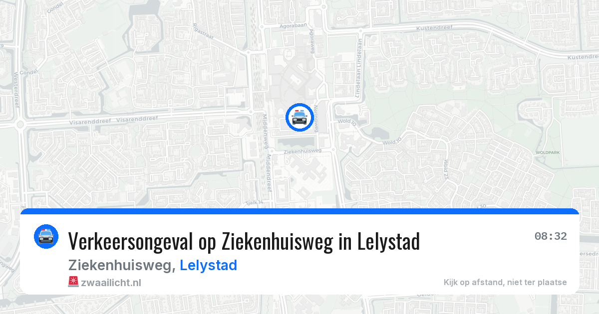 Verkeersongeval op Ziekenhuisweg in Lelystad — 4 mrt 2026