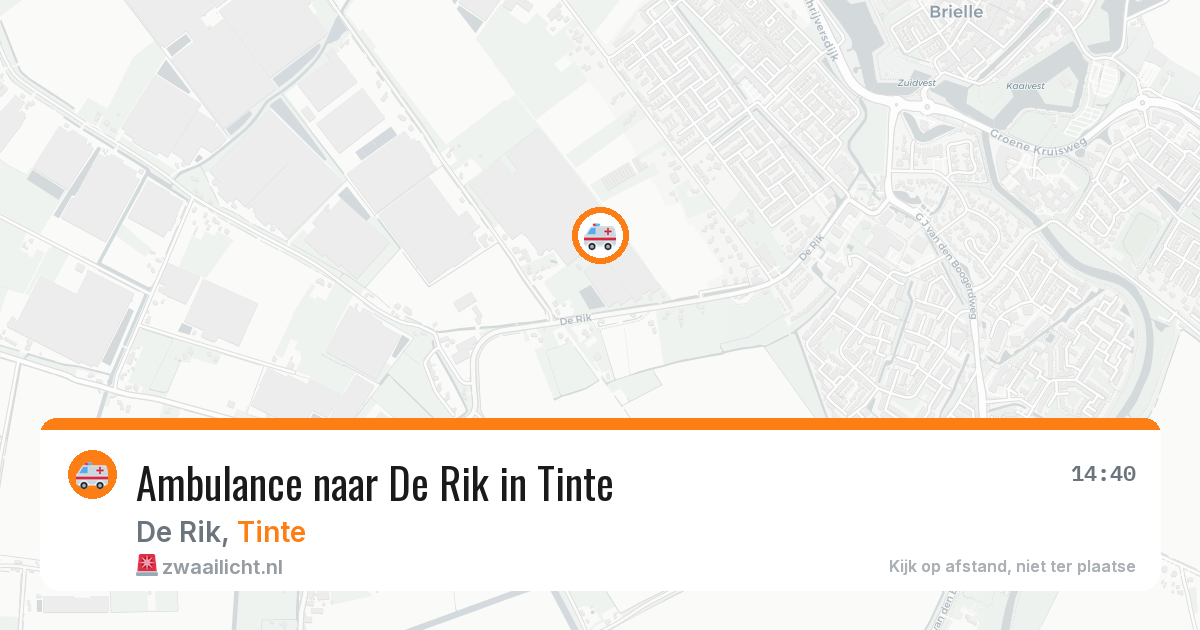 Ambulance naar De Rik in Tinte — 23 jun 2026