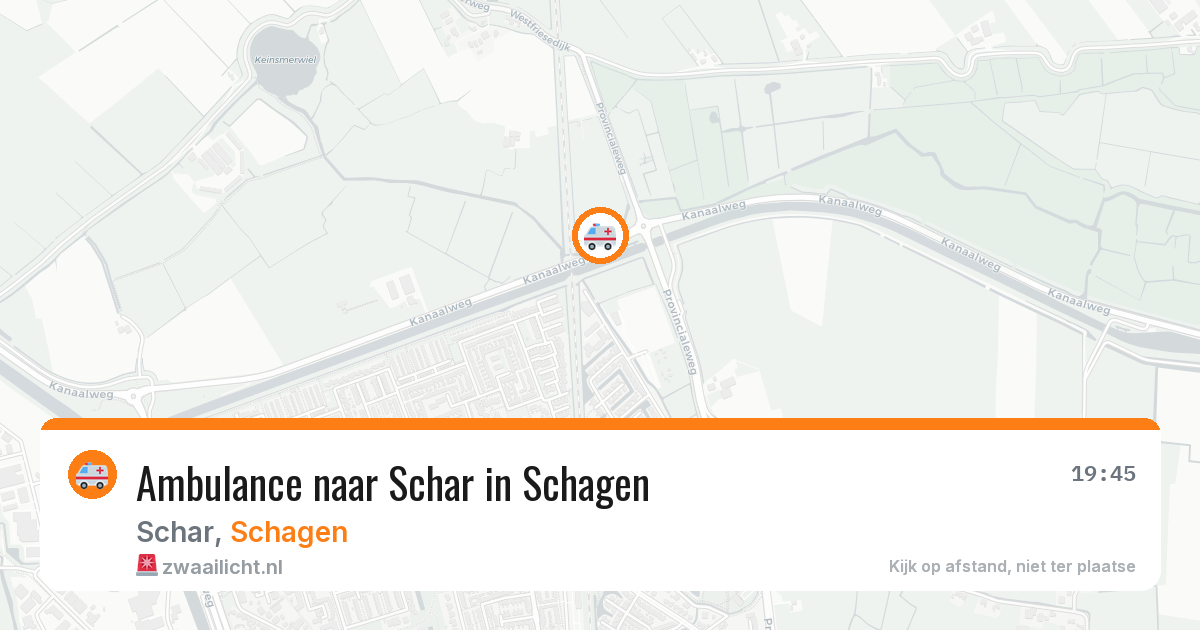 Ambulance naar Schar in Schagen — 4 jun 2026