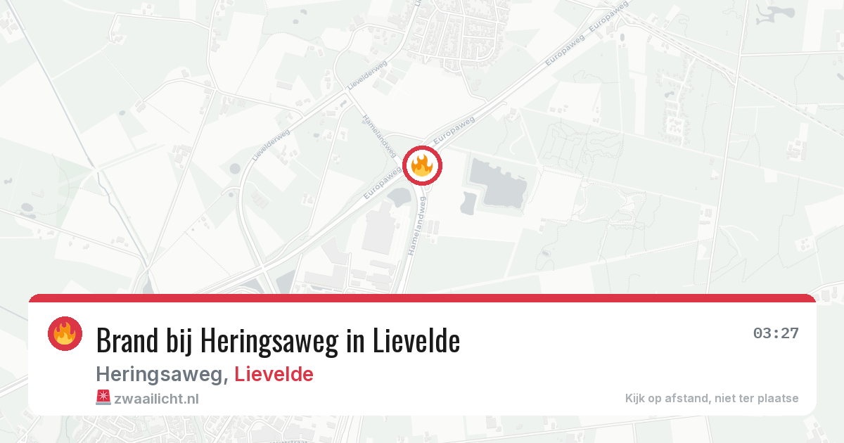 Brand bij Heringsaweg in Lievelde — 18 jul 2026
