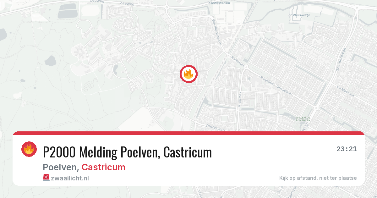 P2000 Melding Poelven, Castricum — 18 jun 2026