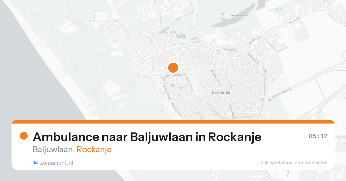 Ambulance naar Baljuwlaan in Rockanje — 8 feb 2026