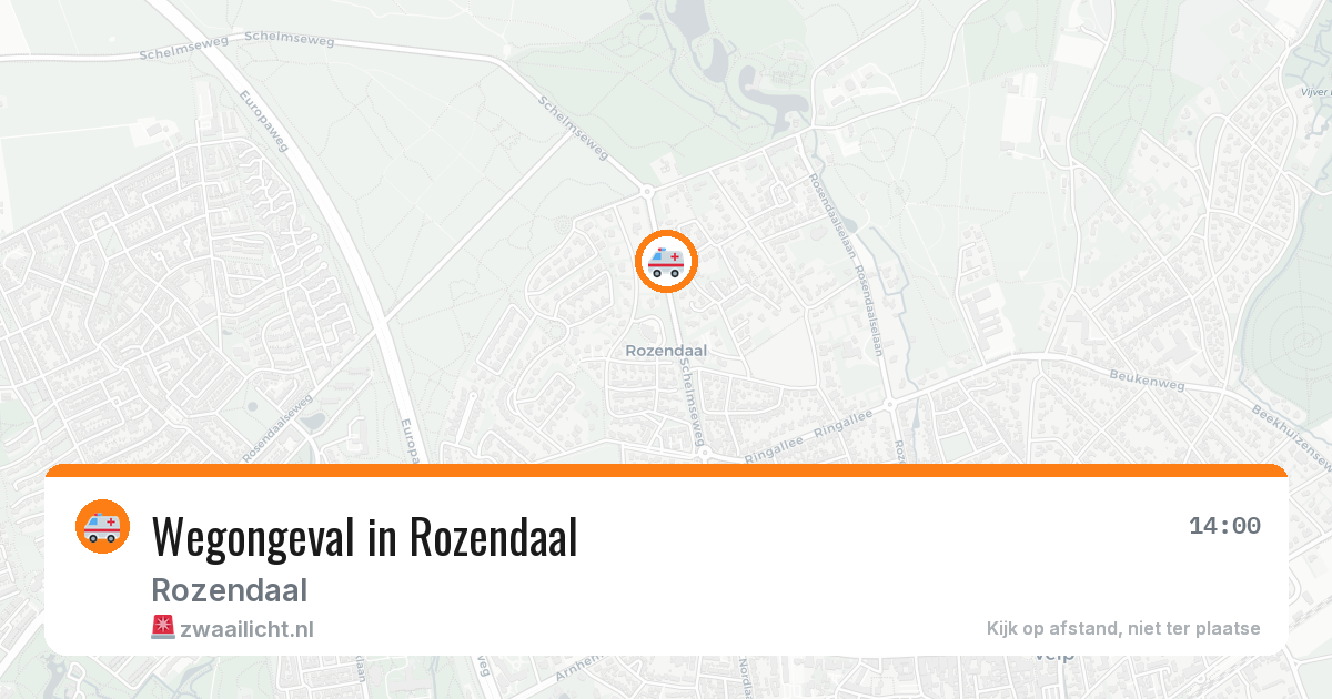 Wegongeval in Rozendaal — 5 mei 2026