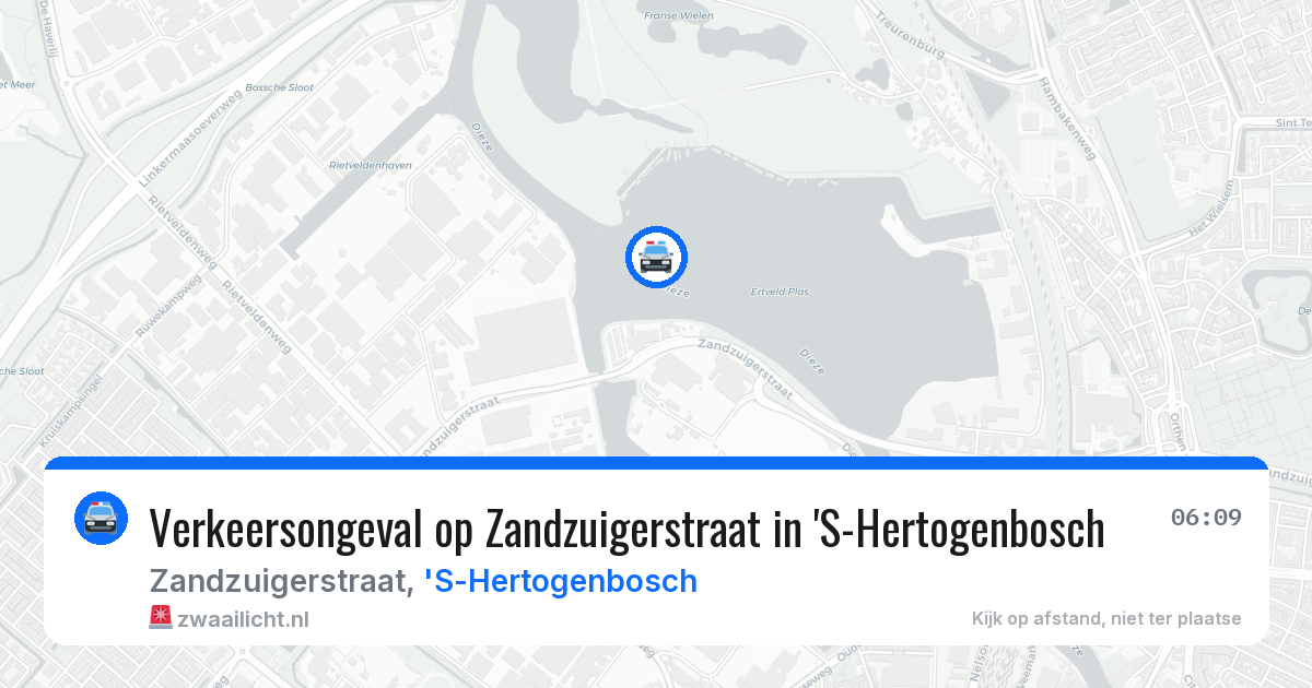 Verkeersongeval op Zandzuigerstraat in 'S-Hertogenbosch — 25 mei 2026