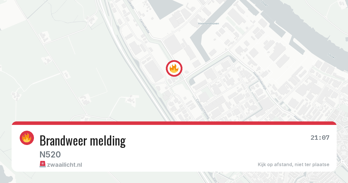 Brandweer melding — 6 jul 2026