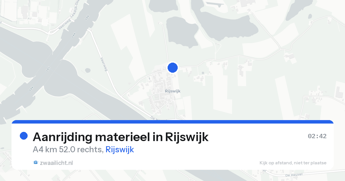 Aanrijding materieel in Rijswijk — 23 mrt 2026