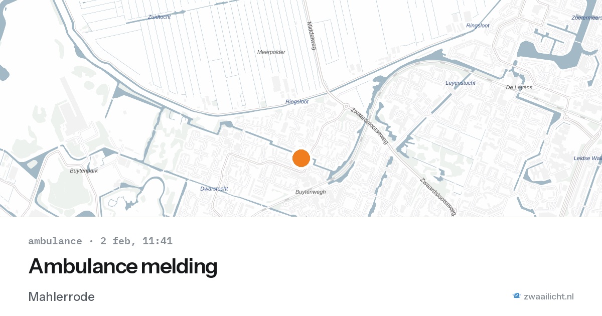 Ambulance melding — 2 feb 2026