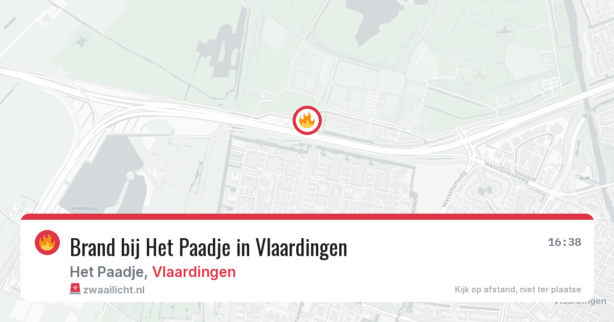 Brand bij Het Paadje in Vlaardingen — 12 aug 2026