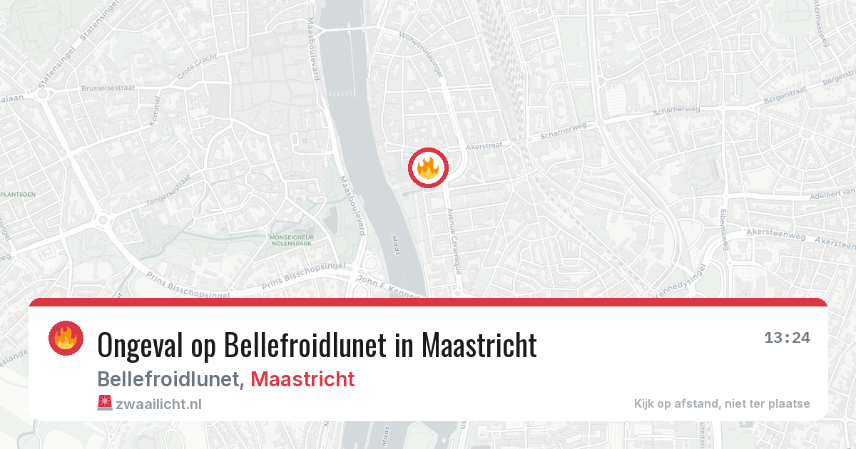 Ongeval op Bellefroidlunet in Maastricht — 26 jun 2026