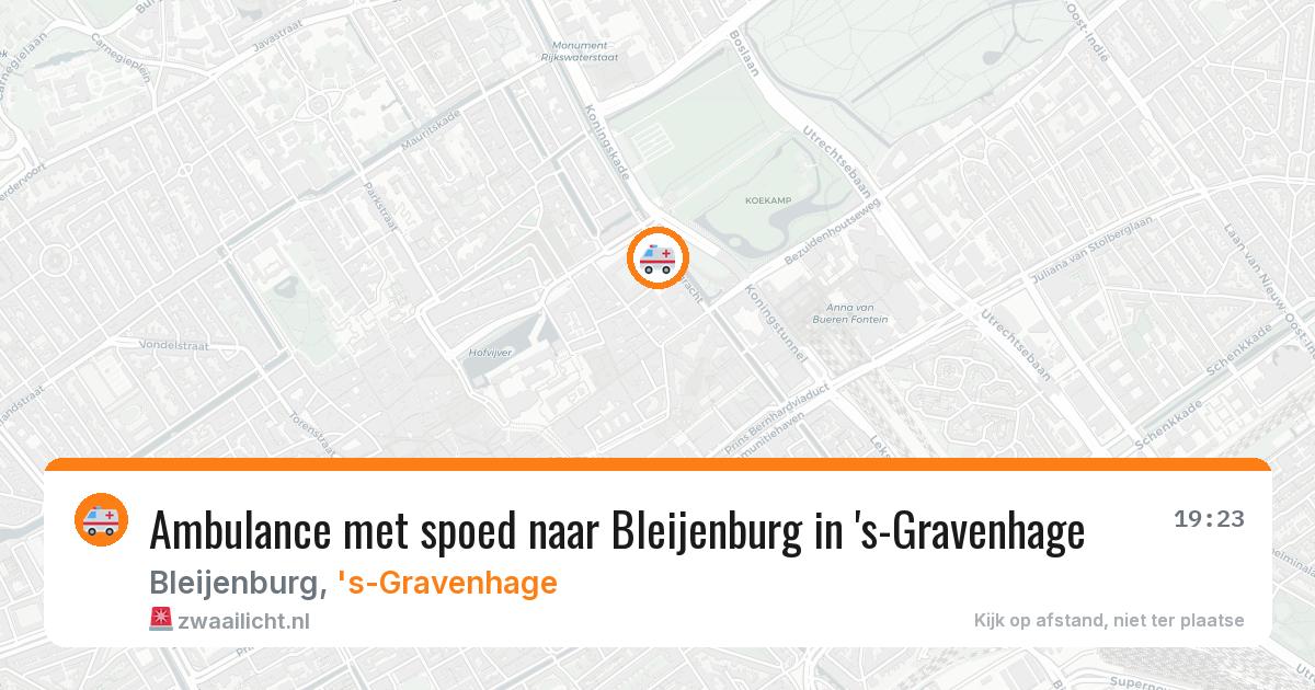 Ambulance met spoed naar Bleijenburg in 's-Gravenhage — 1 mei 2026