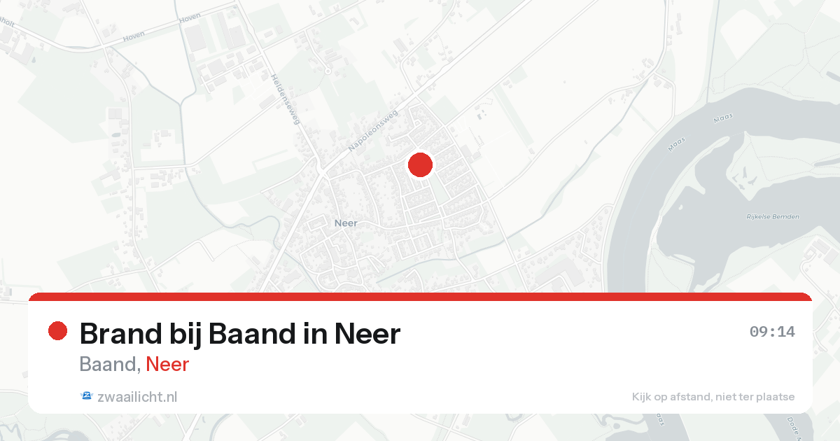 Brand bij Baand in Neer — 21 aug 2026