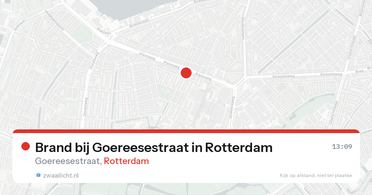 Brand bij Goereesestraat in Rotterdam — 25 aug 2026