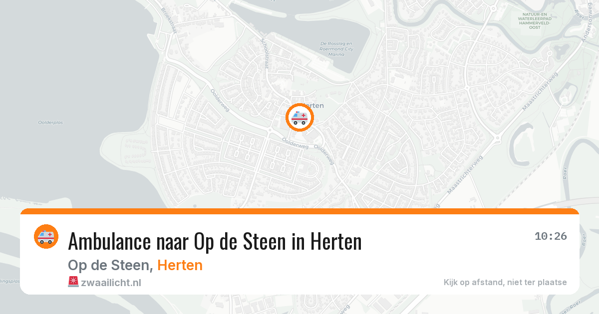 Ambulance naar Op de Steen in Herten — 1 mrt 2026