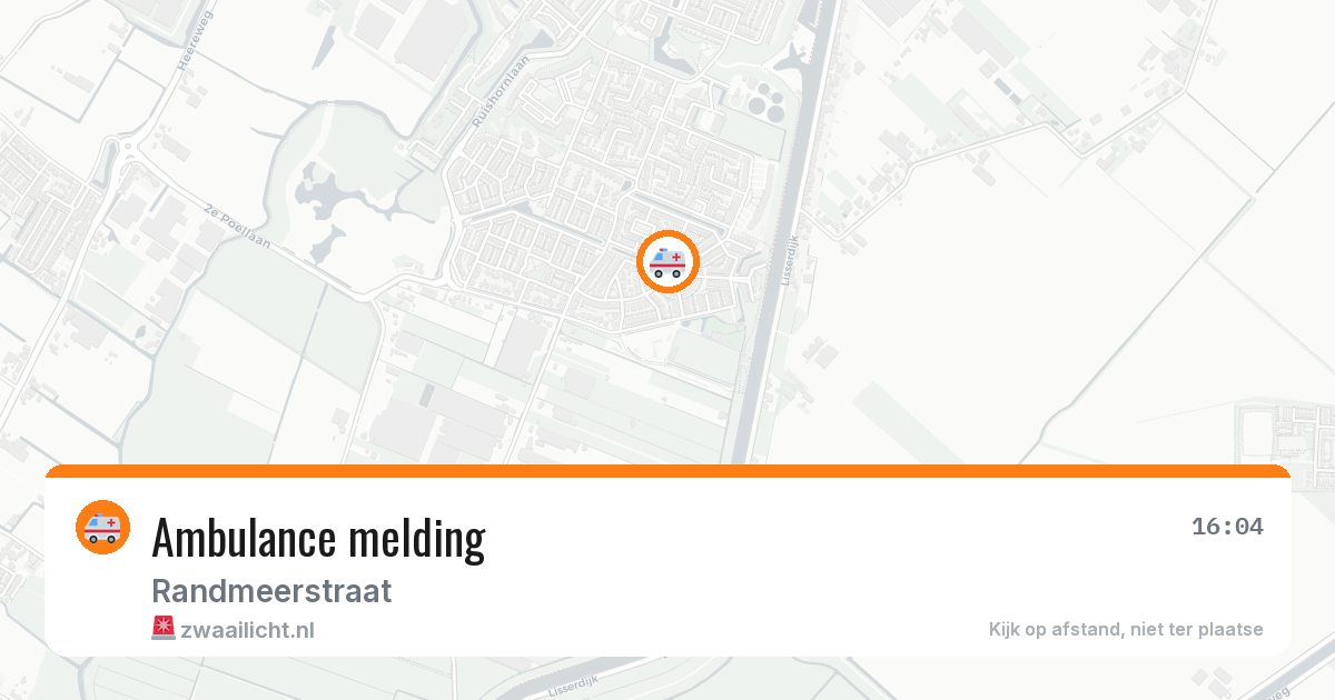 Ambulance melding — 31 mrt 2026