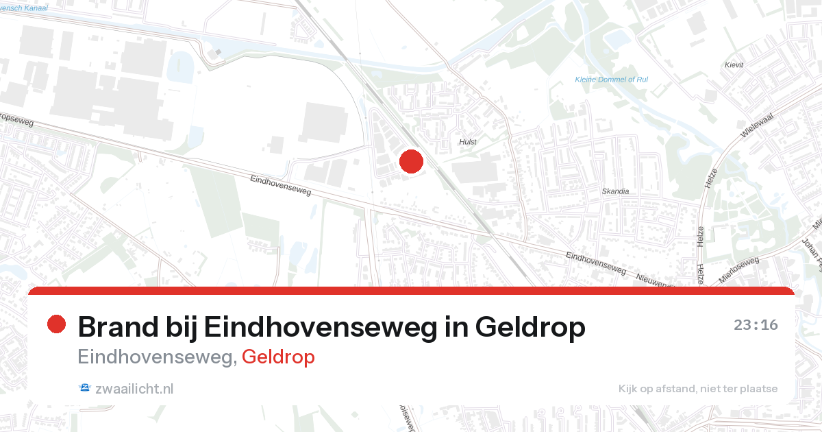 Brand bij Eindhovenseweg in Geldrop — 27 aug 2026