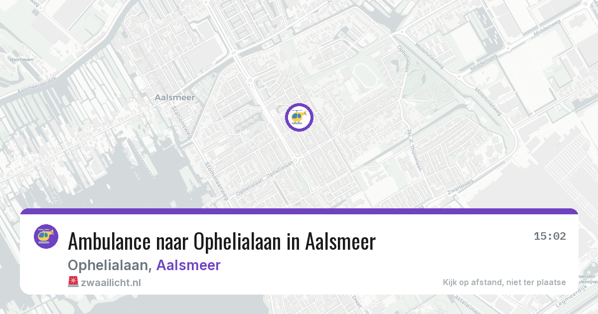 Ambulance naar Ophelialaan in Aalsmeer — 6 mrt 2026