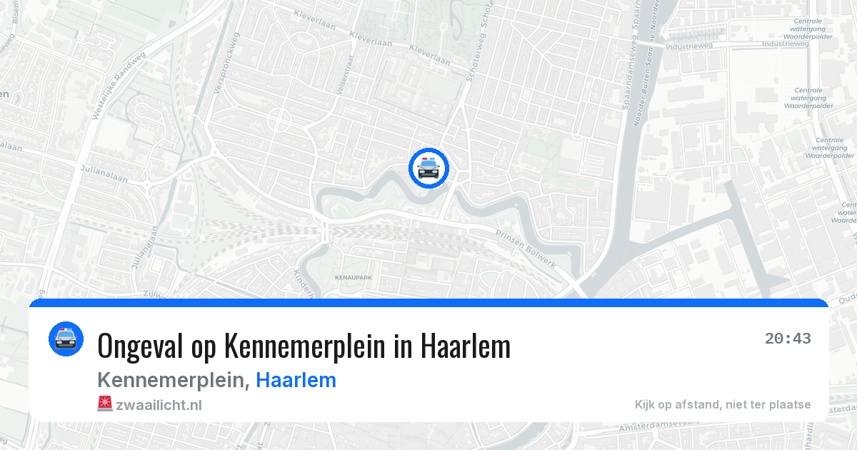 Ongeval op Kennemerplein in Haarlem — 5 jul 2026