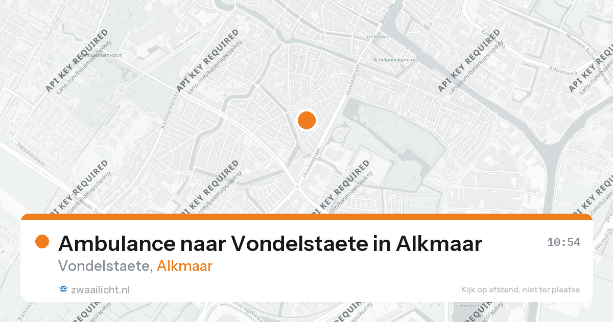 Ambulance naar Vondelstaete in Alkmaar — 26 aug 2026