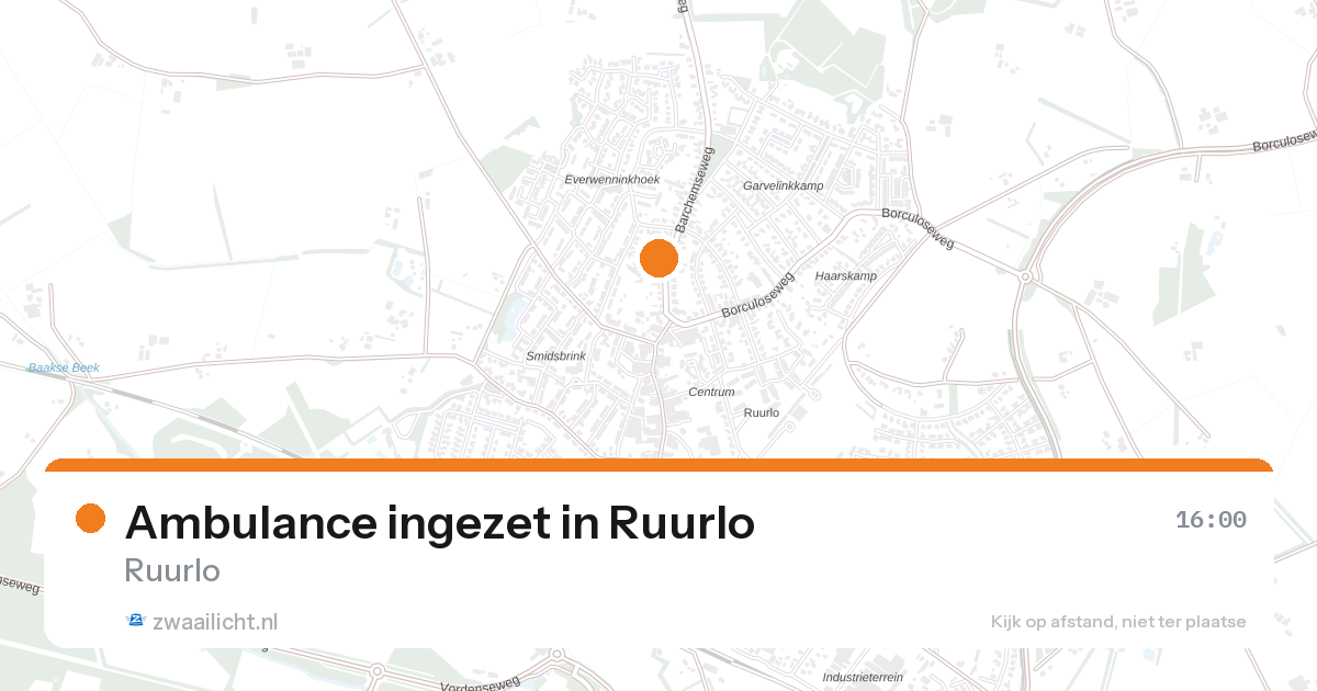 Ambulance ingezet in Ruurlo — 26 feb 2026