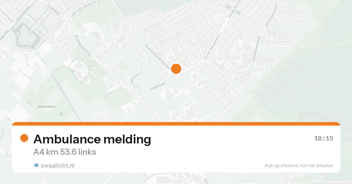 Ambulance melding — 7 feb 2026
