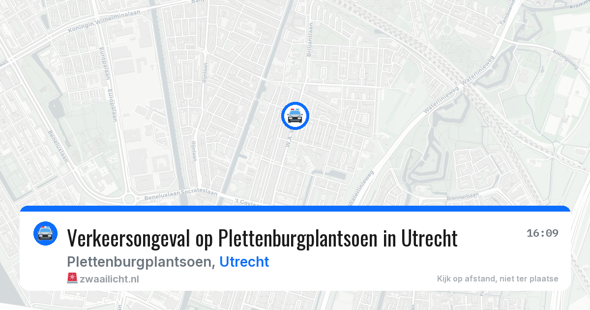 Verkeersongeval op Plettenburgplantsoen in Utrecht — 20 mei 2026