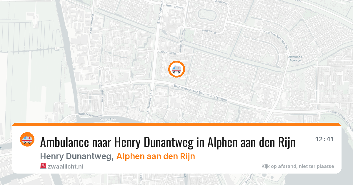 Ambulance naar Henry Dunantweg in Alphen aan den Rijn — 23 jun 2026