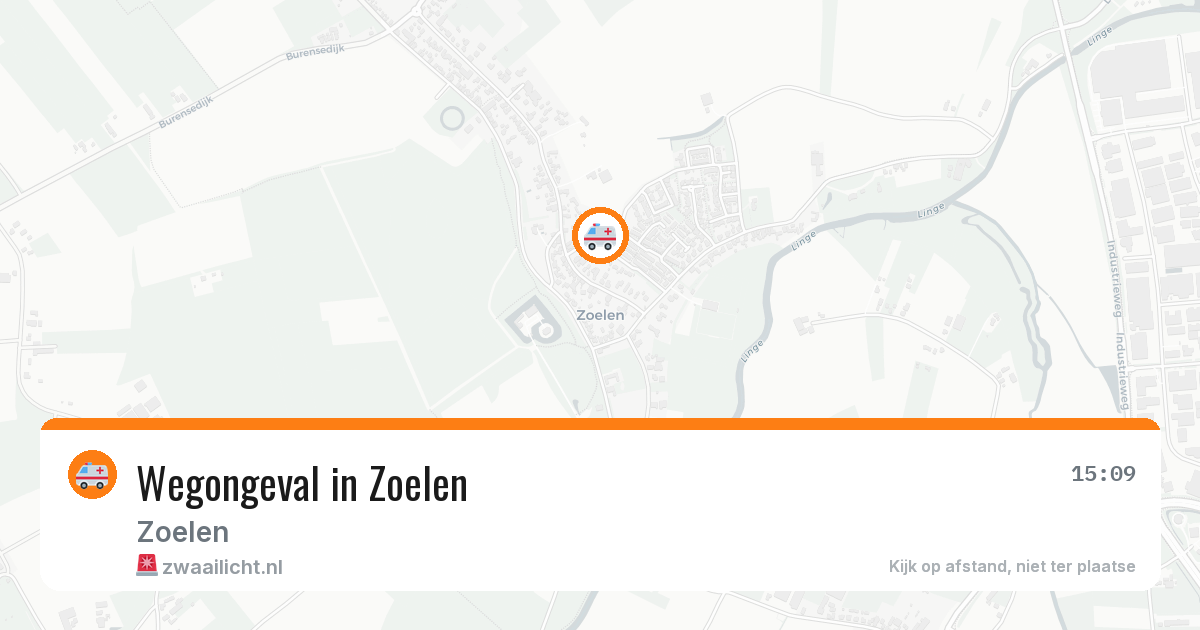 Wegongeval in Zoelen — 29 jul 2026